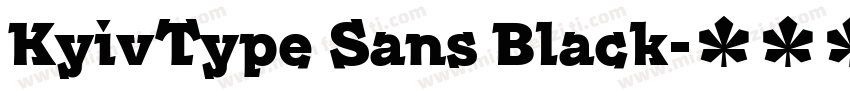KyivType Sans Black字体转换